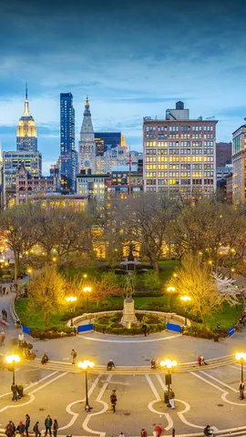 Sundown on Union Square
