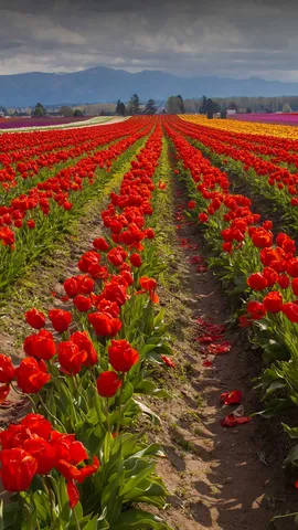 Caminhando entre as tulipas
