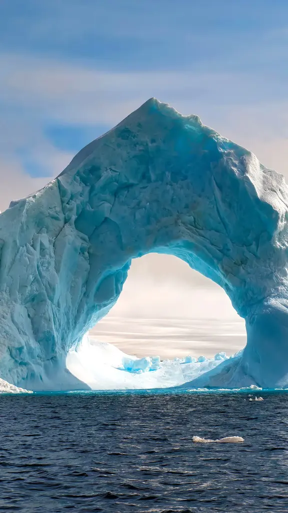 Where ice holds its breath