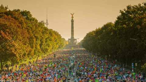 Laufen zur Siegess&auml;ule, welch goldene Freude!