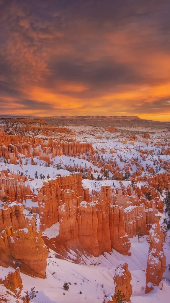 冬天的布莱斯峡谷石林
