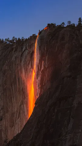 Horsetail Fall in Yosemite National Park, California, United States