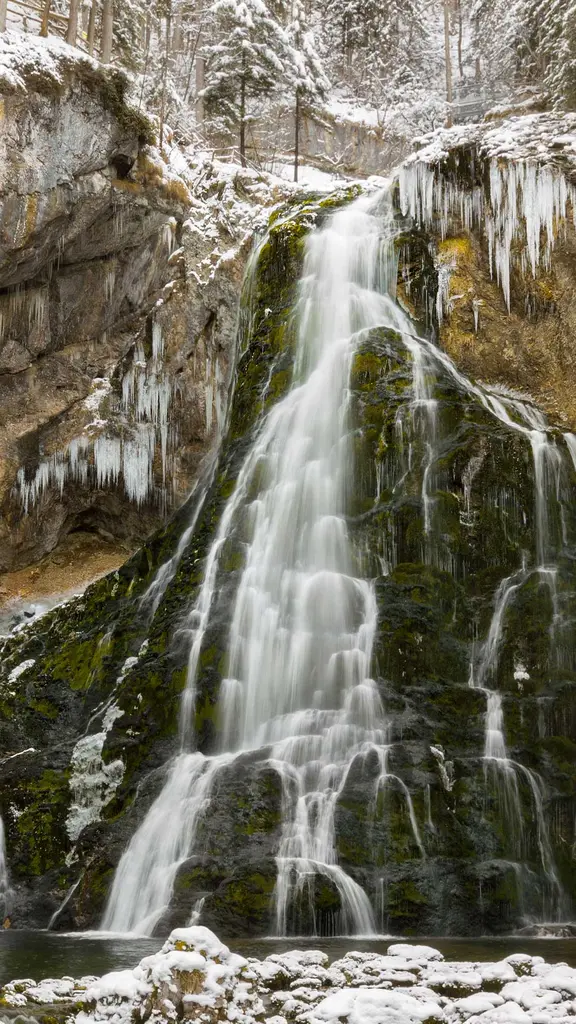 An icy descent