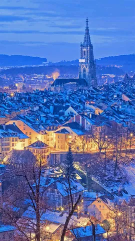 静谧的伯尔尼古城区，瑞士